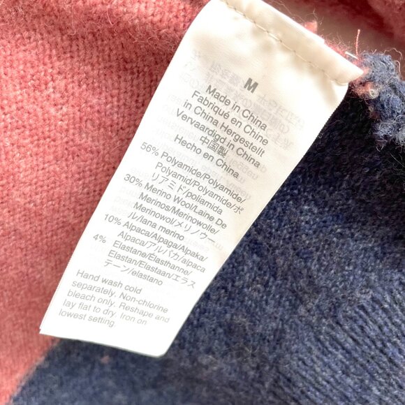 Madewell Kent Colorblock Striped Wool Alpaca Long Cardigan Sweater Womens M - Picture 10 of 10